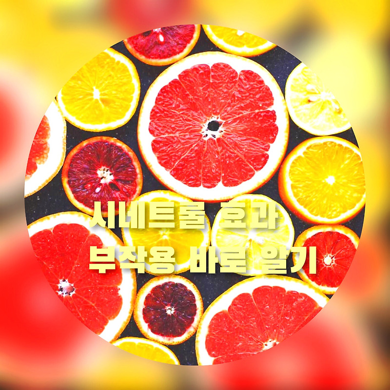 시네트롤 효과 와 부작용 바로 알기