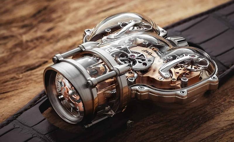 우주선 모양의 1억대 시계 막시밀리앙 뷰세와 친구들(MB&F) VIDEO: Pure Imagination: The MB&F Horological Machine No. 9 – “Sapphire Vision”