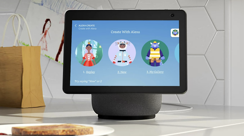 아이를 위한 스토리텔링 애니메이션 만들기 'Create with Alexa' 출시
