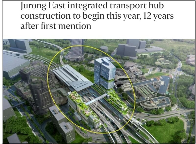 롯데건설, 싱가포르 J121 통합교통허브 프로젝트 기전공사 수주 Jurong East integrated transport hub construction to begin this year...