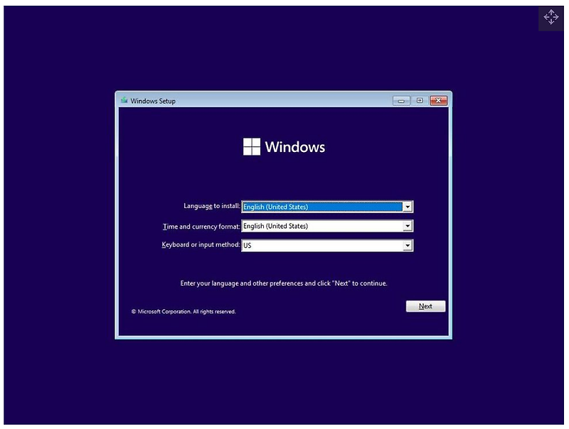 윈도우 11 설치 - 파티션, 포맷, 설치