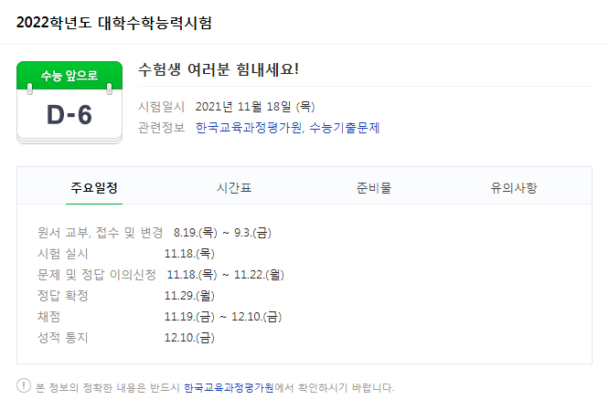 2021 수능 주식시장 개장시간 은행 영업시간 (바로확인)
