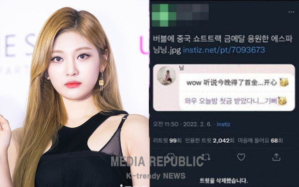 닝닝 발언 논란, 