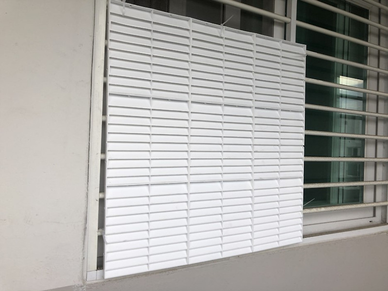 복도식 아파트 창문 가리개 자가설치