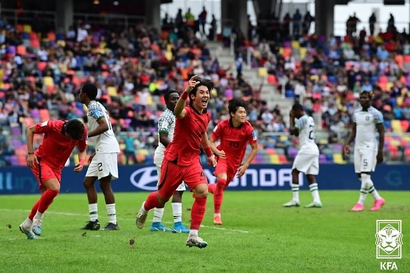 [U-20 월드컵] 대한민국 대표팀, 나이지리아 꺾고 4강 진출!
