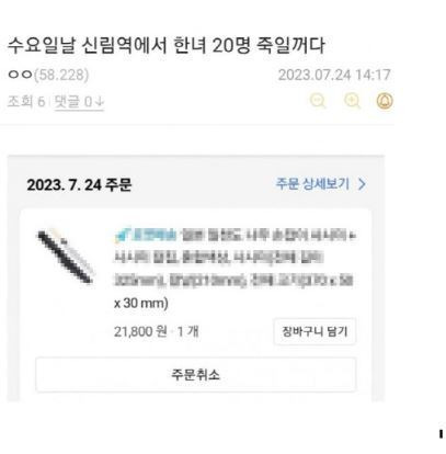 '신림역 살인 예고' 인터넷 글 작성 용의자 긴급체포... '신림역 칼부림' 사건은 '계획된 묻지마 살인'?