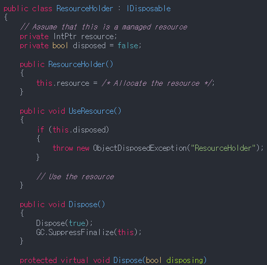 C#으로 개발 중 놓치기 쉬운 부분_1(Dispose Pattern, LINQ, 병렬 및 비동기, Null Reference)