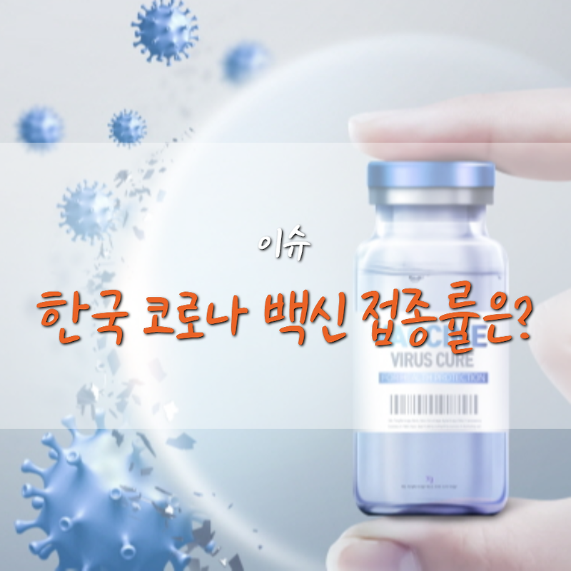 한국 코로나 19 백신 접종률은 어느 수준일까?