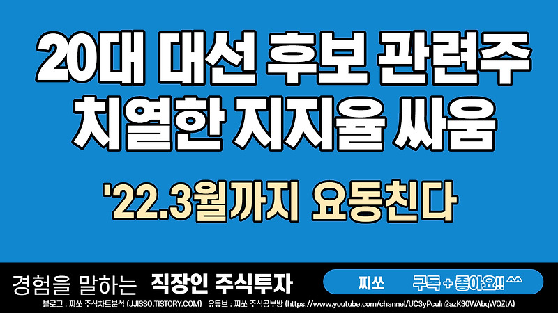20대 대선 날짜 - 후보별(이낙연/이재명/윤석열) 관련주/수혜주(총정리)