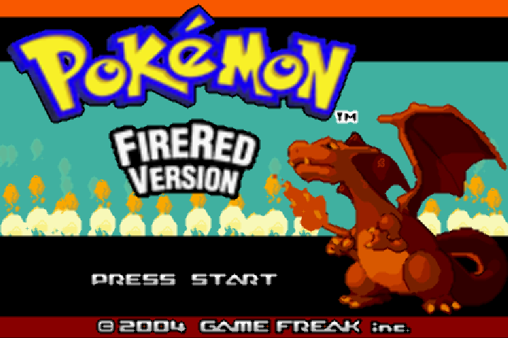 게임 프리크 (Game Freak) - 포켓몬 파이어 레드 북미판 Pokemon Fire Red Version USA (게임보이 어드벤스 - GBA - 롬파일 다운로드)