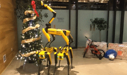 크리스마스 트리 만드는 스팟 VIDEO: Happy Holidays from Boston Dynamics
