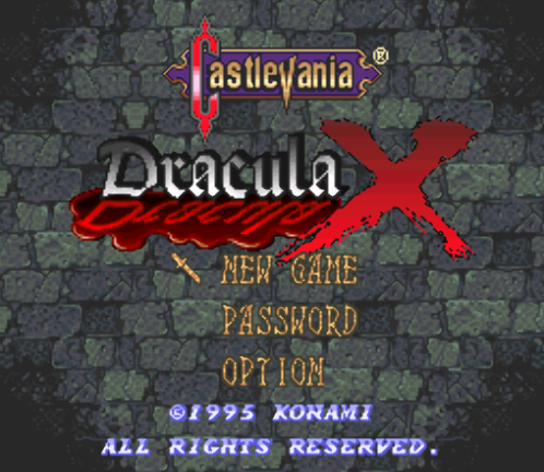 코나미 (KONAMI) - 캐슬바니아 드라큘라 X 북미판 Castlevania Dracula X USA (슈퍼 패미컴 - SFC / Super NES - 롬파일 다운로드)
