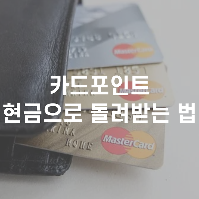 흩어진 카드 포인트 모아서 현금으로 돌려받자( 카드포인트 통합조회 및 계좌입금서비스_어카운트인포)