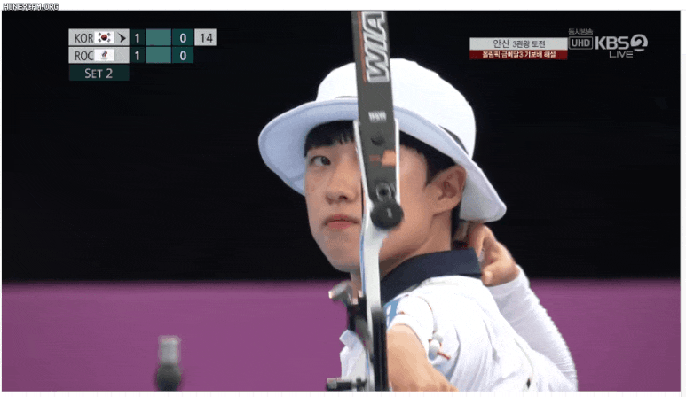 속보! 안산 선수 금메달 3관왕