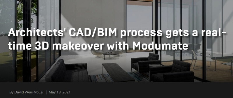 건축 CAD/BIM 프로세스의 실시간 3D 작업 개선 방안 VIDEO:Architects' CAD/BIM process gets a real-time 3D makeover with Modumate