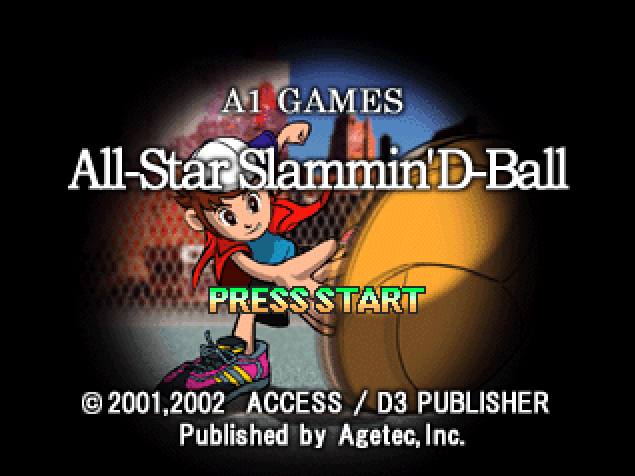 A1 Games - 올스타 슬램민 D 볼 북미판 All-Star Slammin' D-Ball USA (플레이 스테이션 - PS - iso 다운로드)