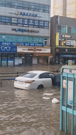 인천 폭우 침수 상황 (2022년 2차 장마)
