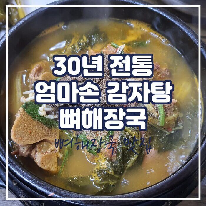 30년 전통 엄마네감자탕, '뼈해장국'