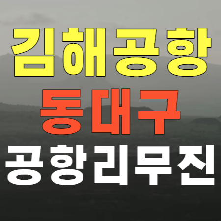 대구 동대구 ↔ 김해공항 리무진 버스 시간표