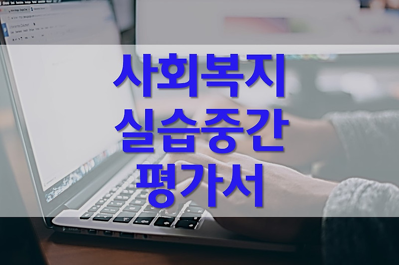 사회복지 현장실습 중간평가서 예시/장애인 복지관