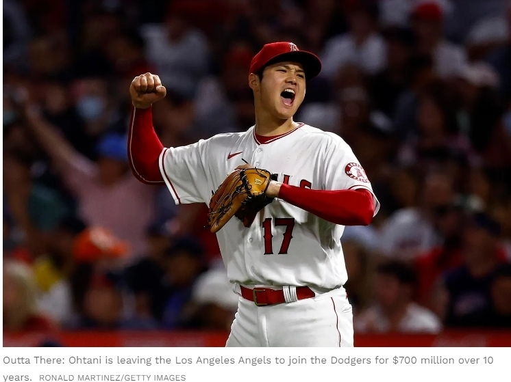 오타니 쇼헤이, 7억 달러 빅딜 'LA 다저스' 입단...메이저리그 역대 최고 VIDEO: With His $700 Million Deal, Shohei Ohtani Is Set To Become MLB’s All-Time Earnings Leader