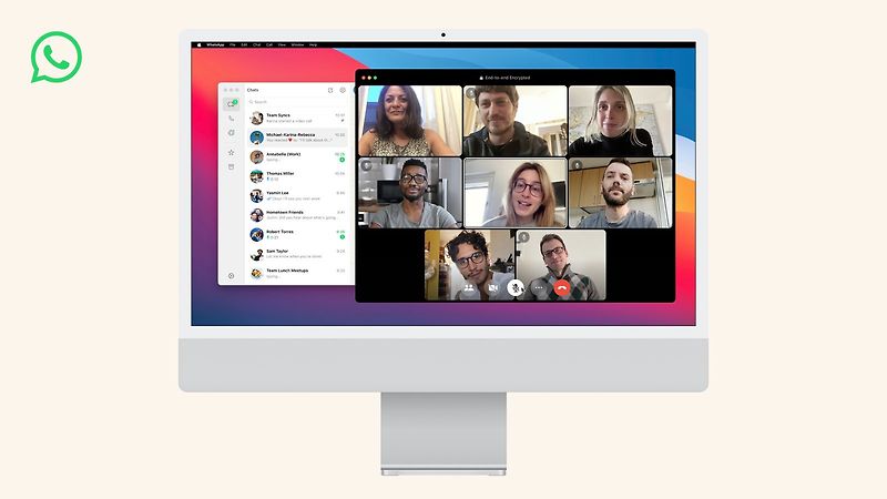 왓츠앱, 그룹 통화 지원으로 새롭게 디자인된 Mac 앱 출시