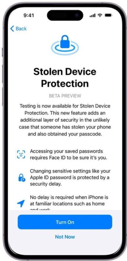 애플, 도난당한 아이폰 보호기능 강화! 암호 변경 시 생체인식 인증이 필요해지다.