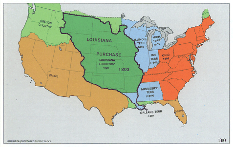 1803년 미국의 루지애나 매입