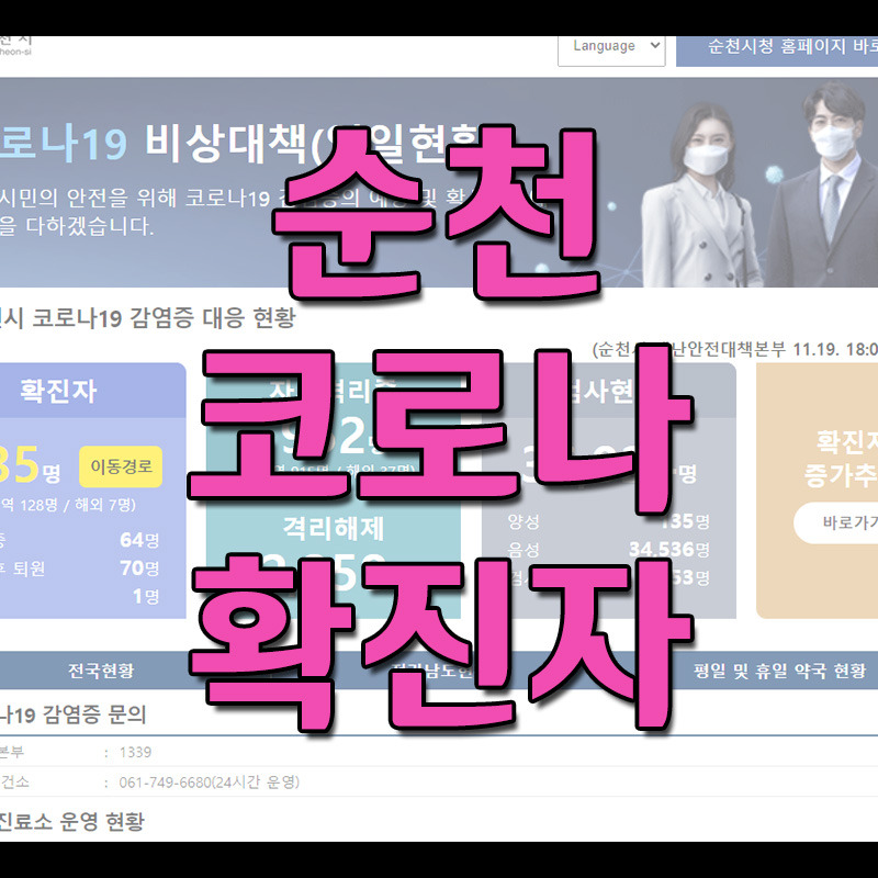 순천 코로나 확진자 현황