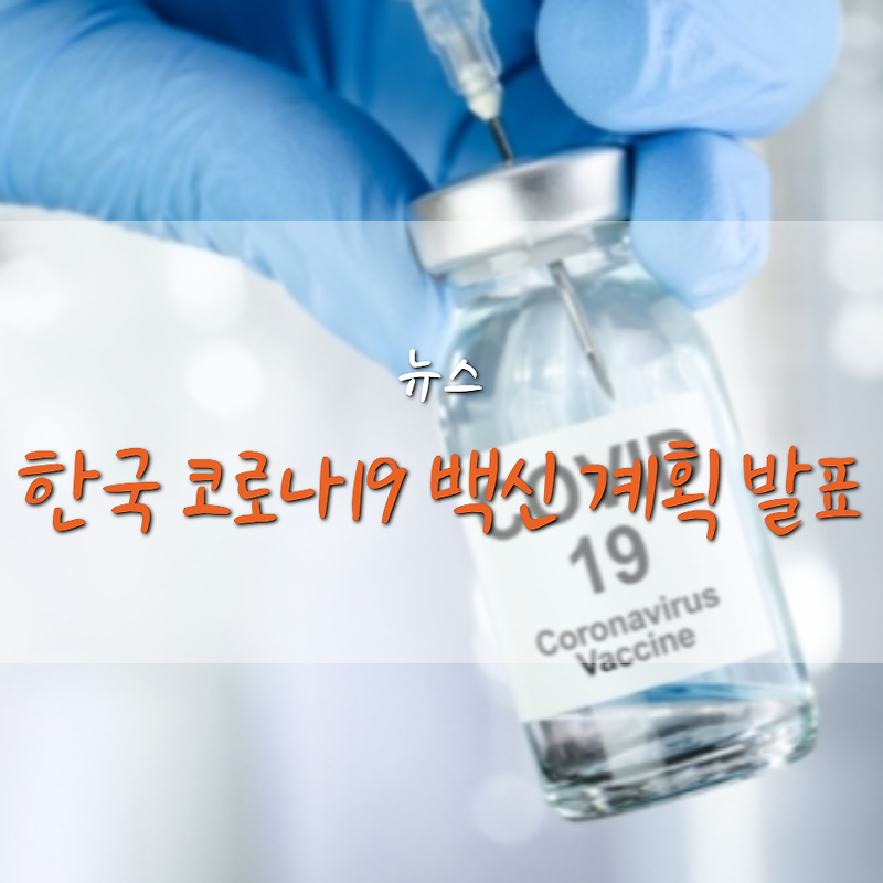 한국 코로나19 백신 접종 계획 발표, 1순위는 ?