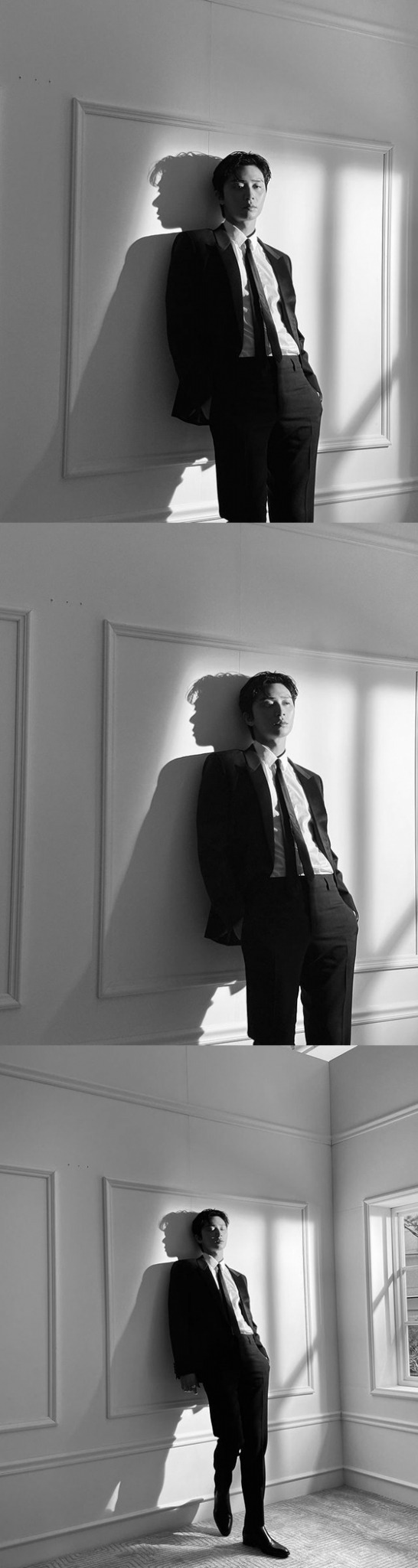 박서준, 분위기 미남...흑백 압도한 완벽 수트핏 [SNS 샷]