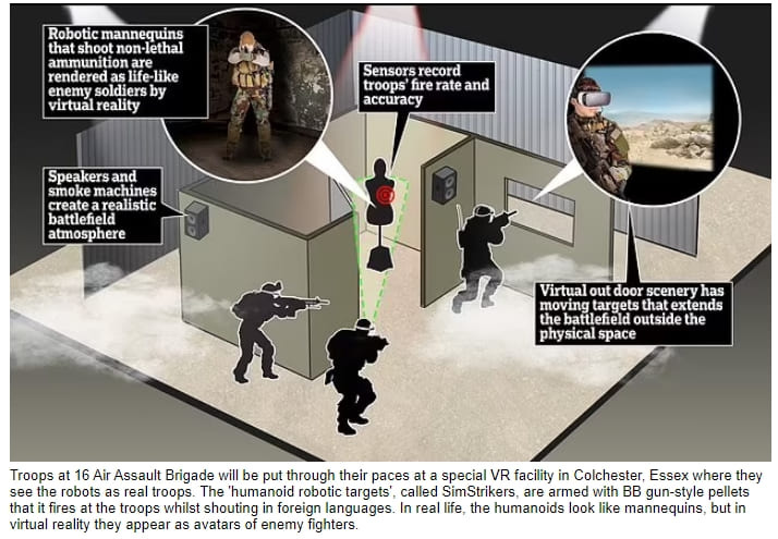 가상현실(VR)에서 살아나는 휴머노이드 로봇 병사...영국 육군 훈련에 투입 VIDEO: Taking a look at the humanoid robot soldiers that can talk and shoot