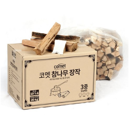 [캠핑] 코멧 3중 방습 국산 참나무 장작