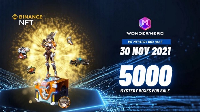 [WonderHero] [캠페인] — Binance NFT의 WonderHero 미스터리 박스 판매 2021년 11월 30일에 시작!