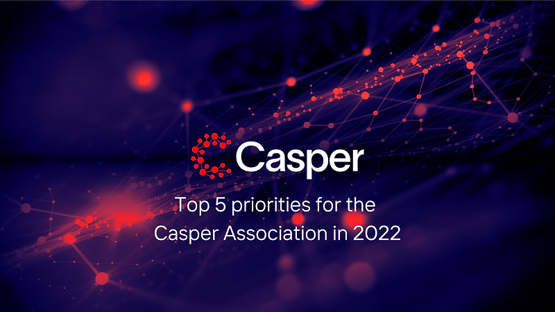 [Casper Labs 캐스퍼] Casper 협회의 2022년 우선순위 톱 5