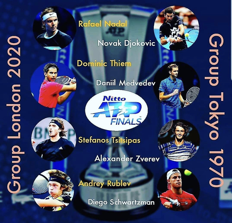 2020 NITTO ATP 파이널스 대진표 및 우승상금