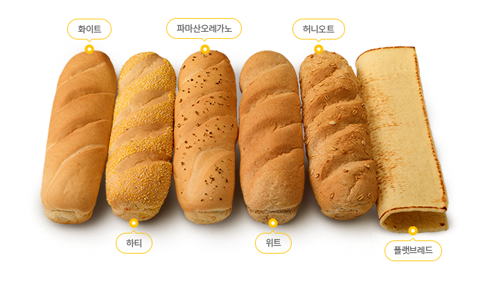 서브웨이 빵 종류 및 추천, 칼로리가 제일 낮은 빵은?
