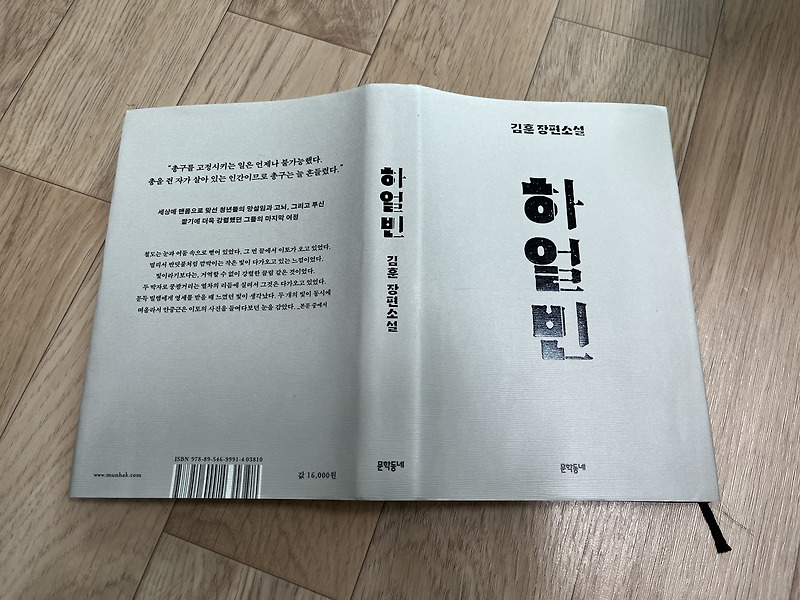 독후감:) 하얼빈 - 김 훈 읽었습니다.  장편 소설 베스트셀러 추천