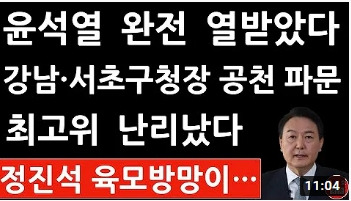 탄핵당 국힘...윤석열에 한표 준 것으로 끝낸다