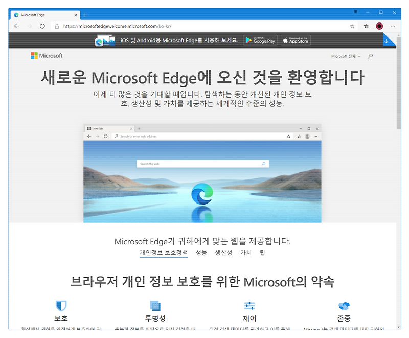 마이크로소프트 엣지 브라우저 다운로드 및 43가지 활용 팁