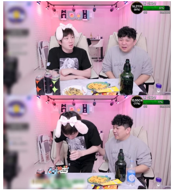 김희철 아프리카BJ 최군 방송 만취 욕설 폭주  '일본 불매운동, 여성시대' 민감주제에 수위높은 욕설