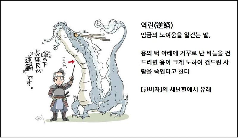 역린(逆鱗) 과 데면데면의 뜻