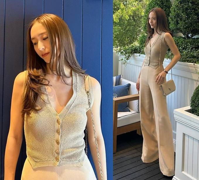 정수정, 호주 오픈 직관...마네킹 몸매 그 자체 
