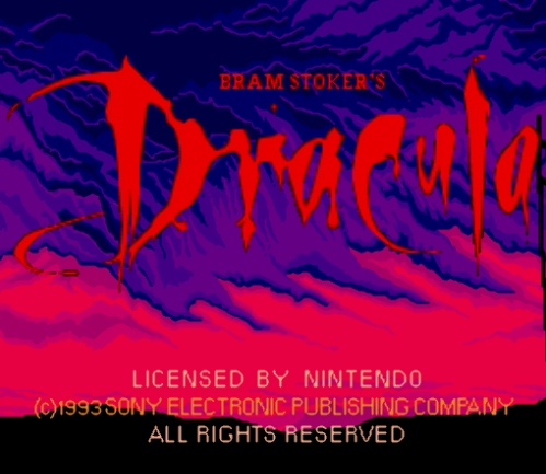 브람 스토커의 드라큘라 Bram Stoker's Dracula USA (슈퍼 패미컴 - Super NES / SFC)