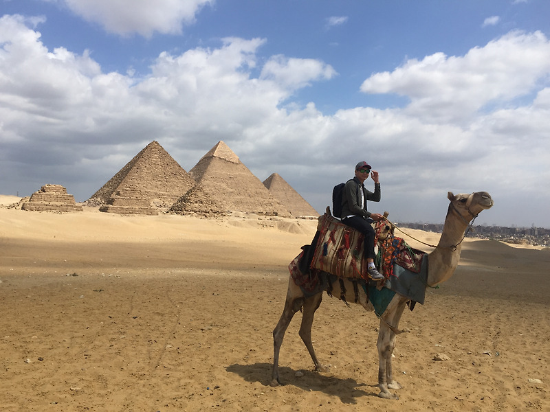 이집트 여행기 2일차(2편) - 세계 7대 불가사의 이집트 피라미드, 스핑크스, 낙타타기 체험
