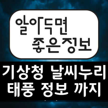 기상청 날씨누리 동네예보 - 2019년 18호 태풍 경로 및 위치 예상