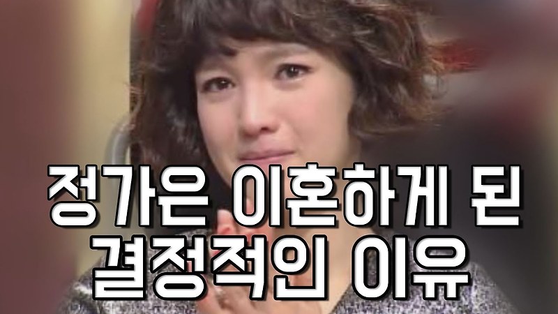 정가은 이혼하게 된 결정적인 이유