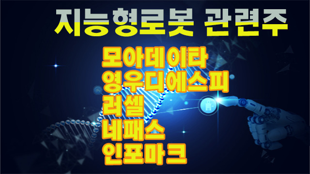 주식 상승 테마주, 지능형로봇 관련주 모아데이타 주가 상승