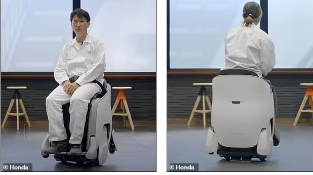 혼다, 몸 짓만으로 조종 가능한 핸즈프리 휠체어 개발 VIDEO Honda unveils hands-free wheelchair that moves 'like a hoverboard'