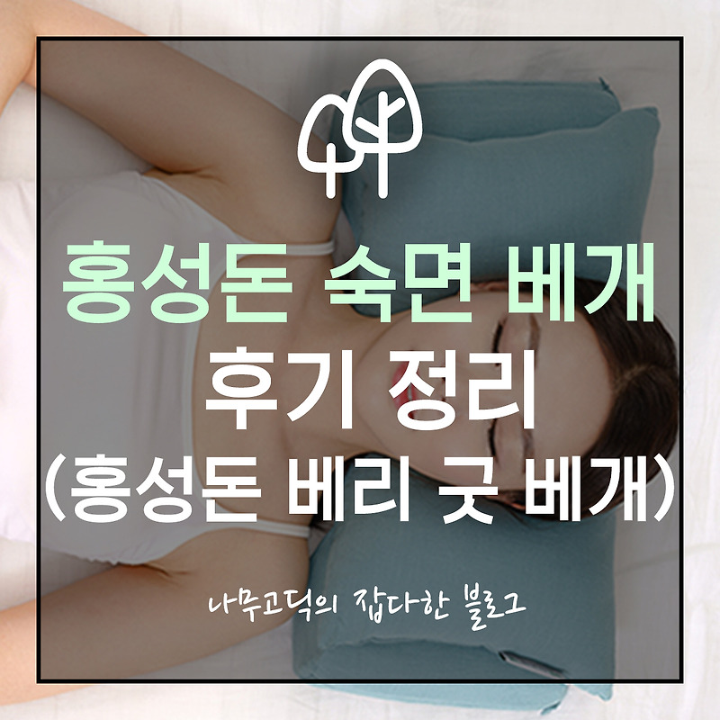 [건강] 홍성돈 숙면베개 후기 정리 (홍성돈 베리 굿 베개)